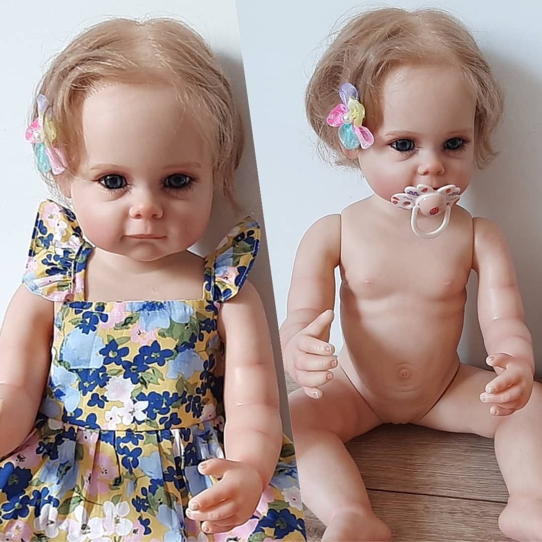 Оригинальная кукла реборн 55 см.Ручная работа 3D роспись,видимые вены