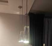 Lampa sufitowa, przezroczysty klosz