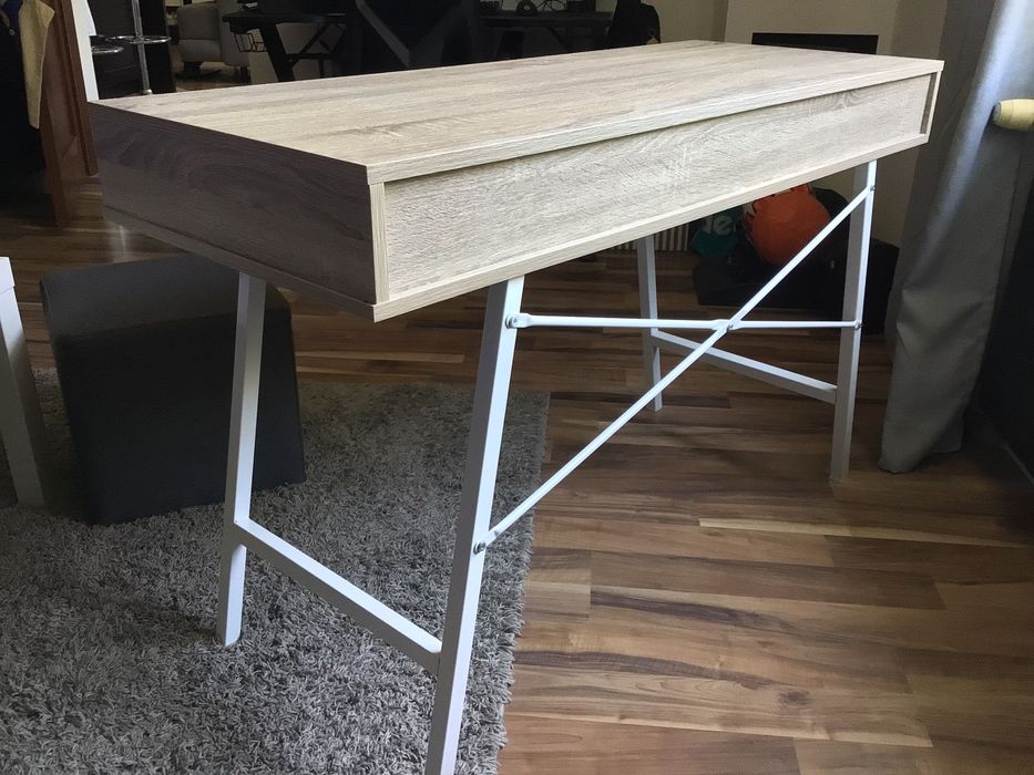 Biurko ABBETVED 48x120 dąb/biały