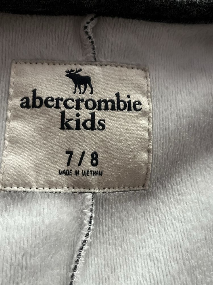 Abercrombie&Fitch bluza długa 7/8 lat 128 cm szara