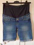 Spodenki ciążowe jeans H&M shorts mid rib 40