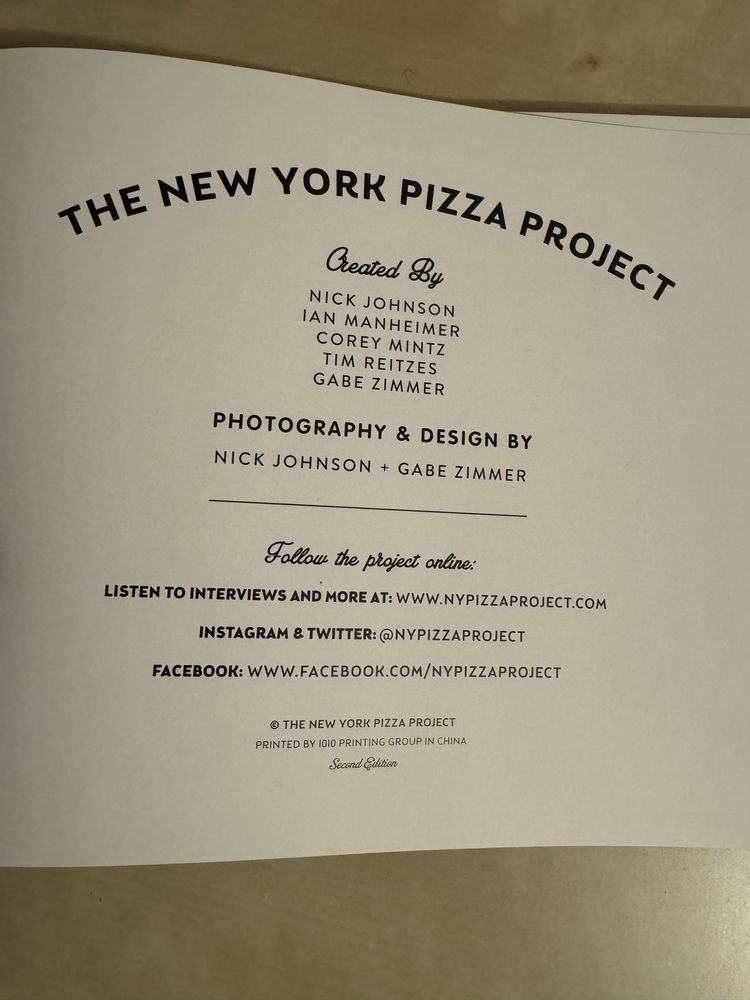 Rarytas książka pizza the new york pizza project book Lethem