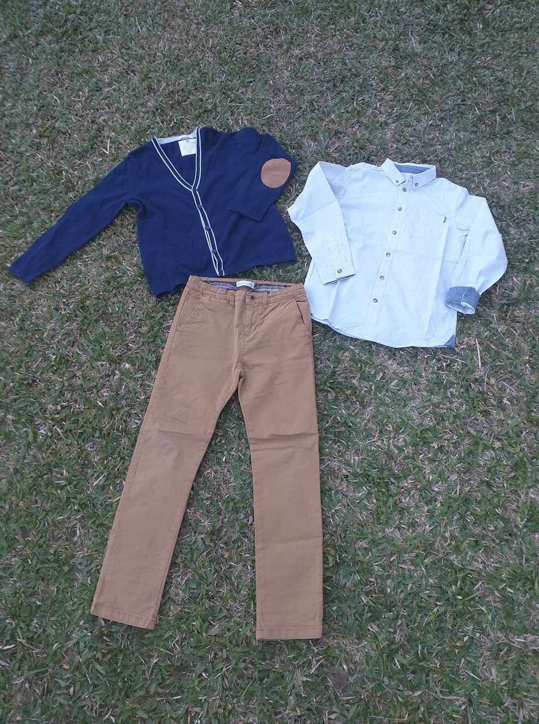 Roupa 9-10anos menino, casaco e calças com pouco uso