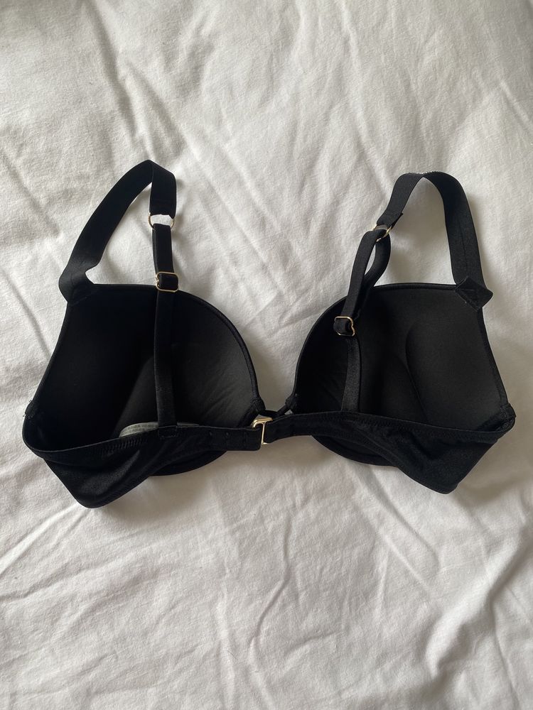 Victoria’s Secret strój kąpielowy 70D biustonosz diamenciki czarny