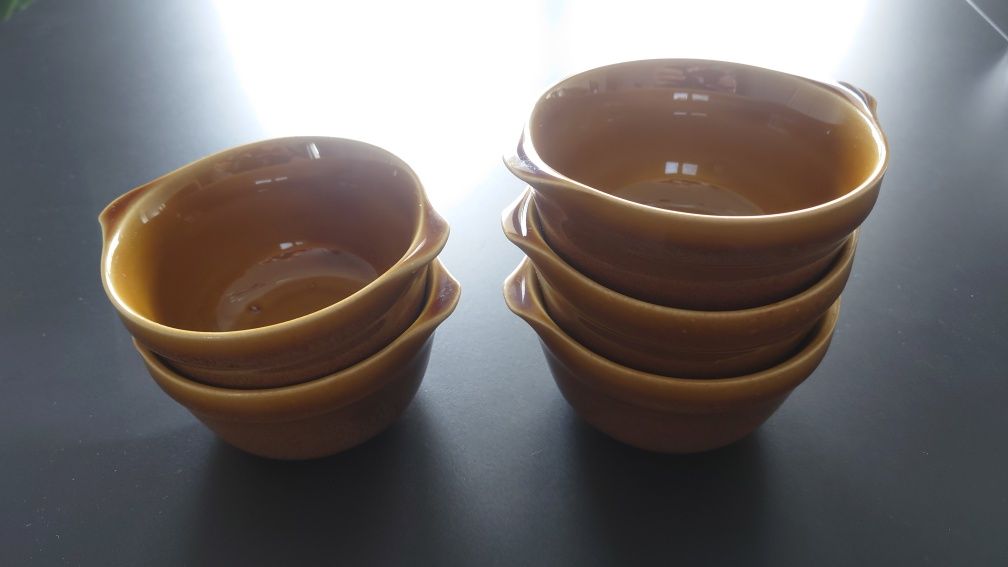 Salaterki bulionówki ceramiczne 300ml zupa bulion kuchnia PRL ceramika