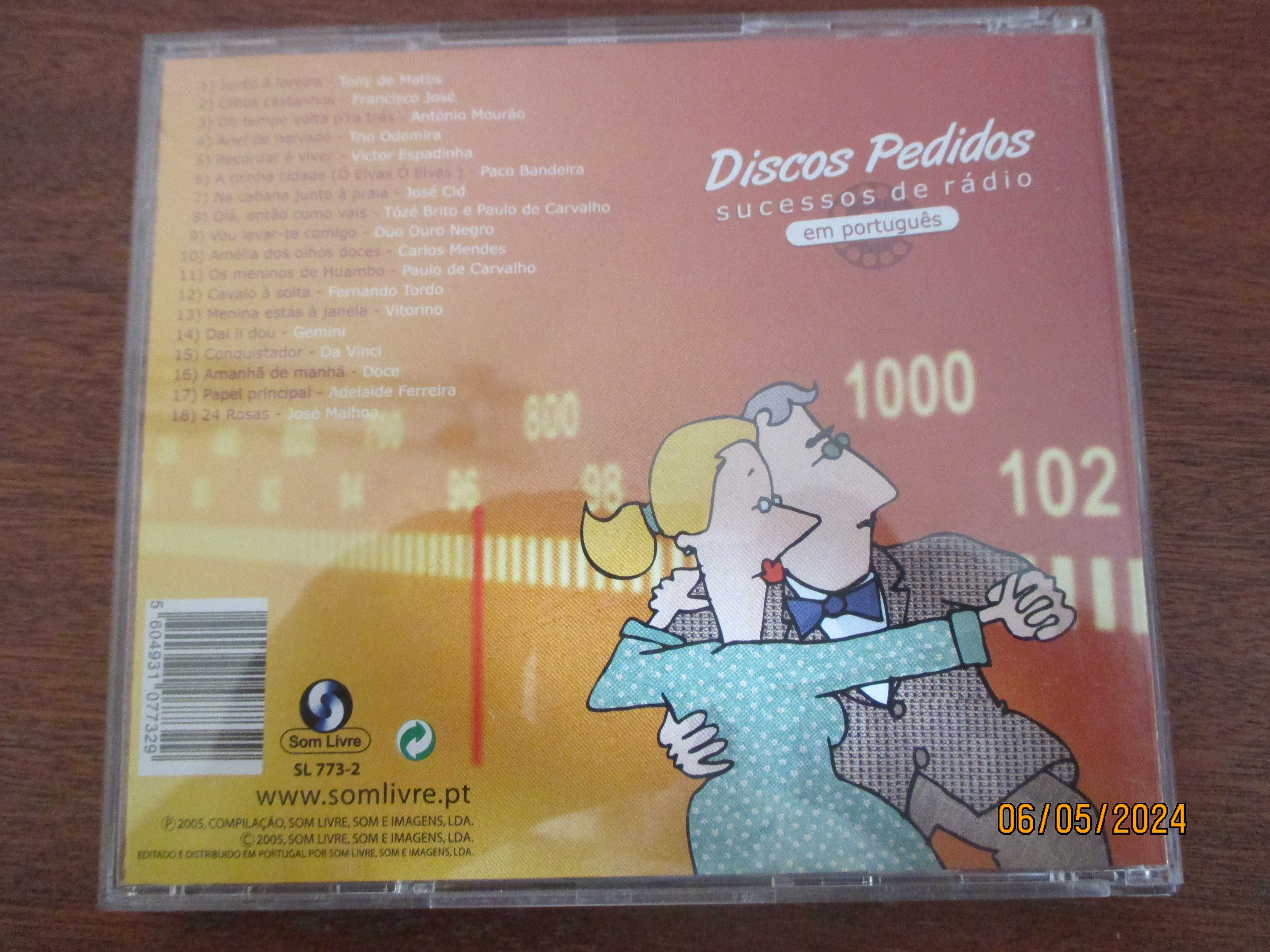 3 cd's - Discos pedidos - Os reis da rádio - Poesia encantada vol. 2