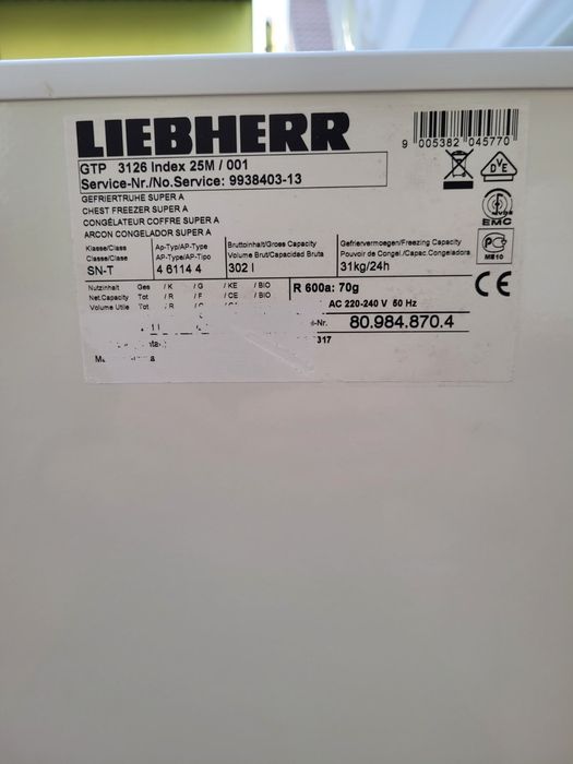 Морозильна скриня Liebherr GTP 3126 бу в супер стані рідкість