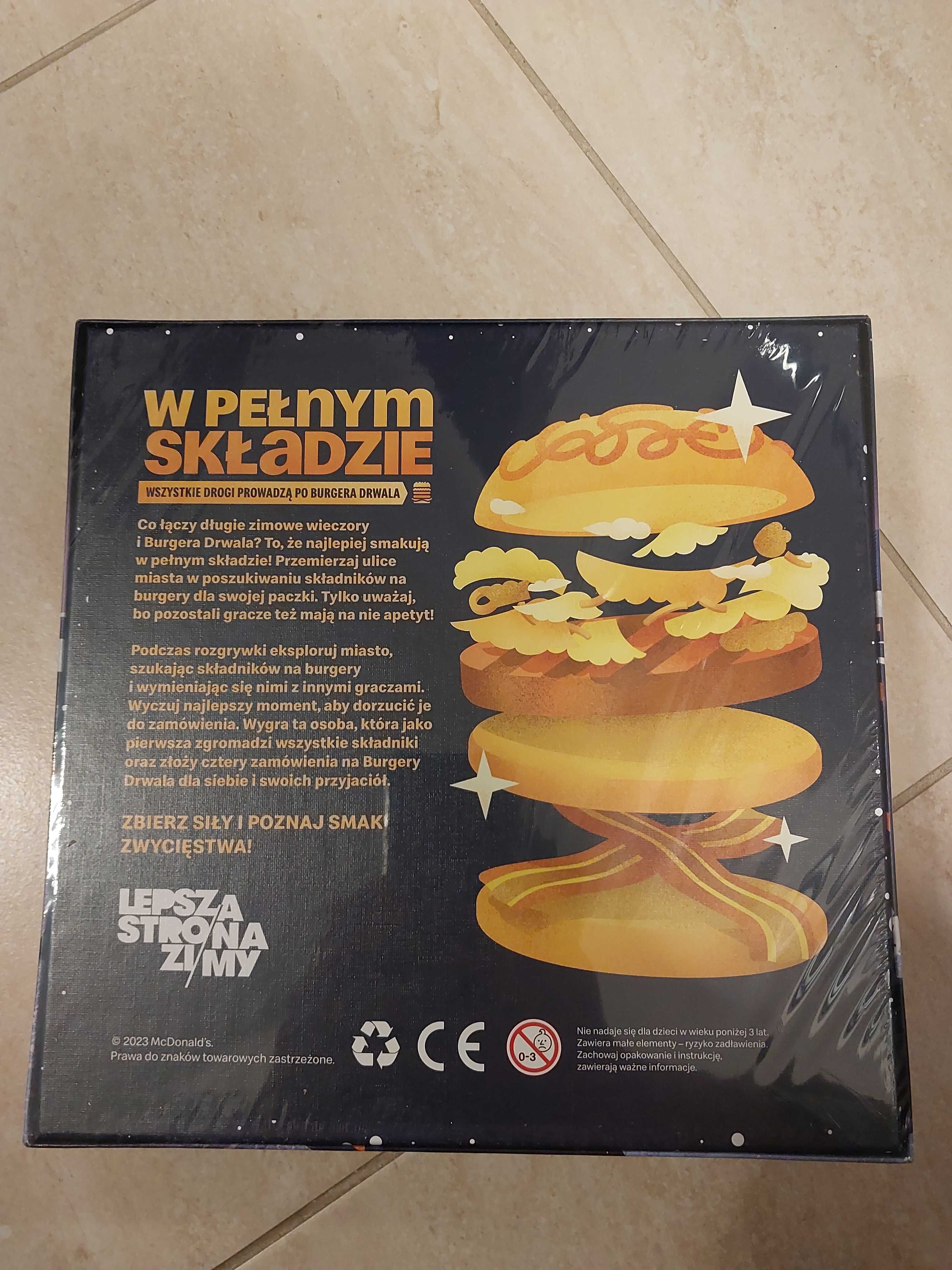 Gra planszowa mc donalds w pełnym składzie