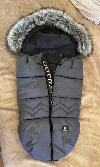 Śpiworek cottonmoose szaro granatowy