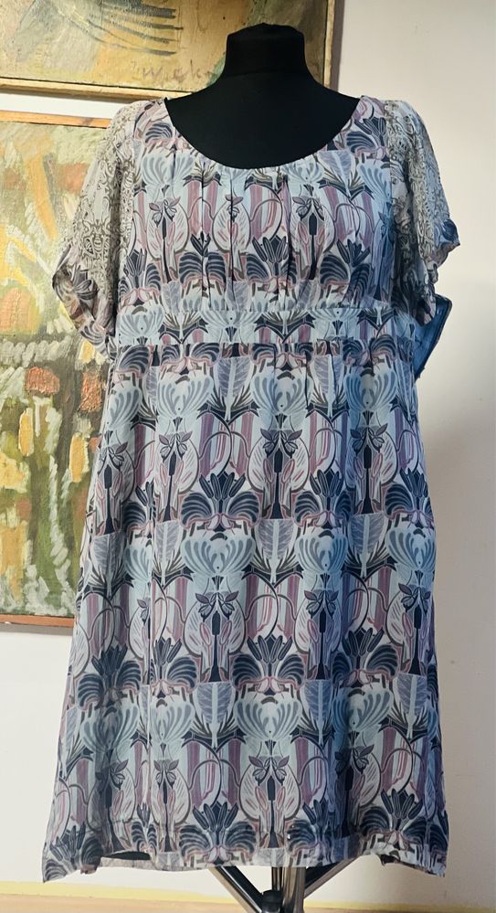 Esprit Collection. 100% jedwab. Sukienka. 42.