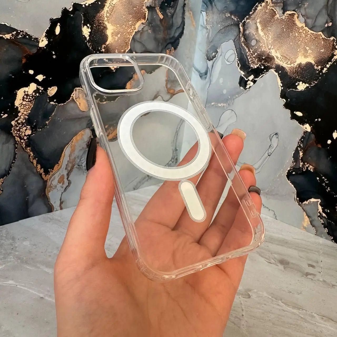 Прозорий чохол з MagSafe для iPhone / Clear Case на Айфон з Магсейф