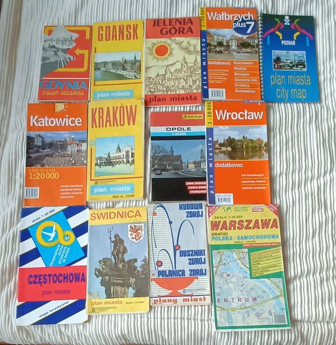 Plany miast z lat 90-tych