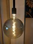 Vintage Wielka żarówka ściemnialna LED CHROM E27