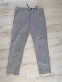 szare materialowe spodnie r36-38