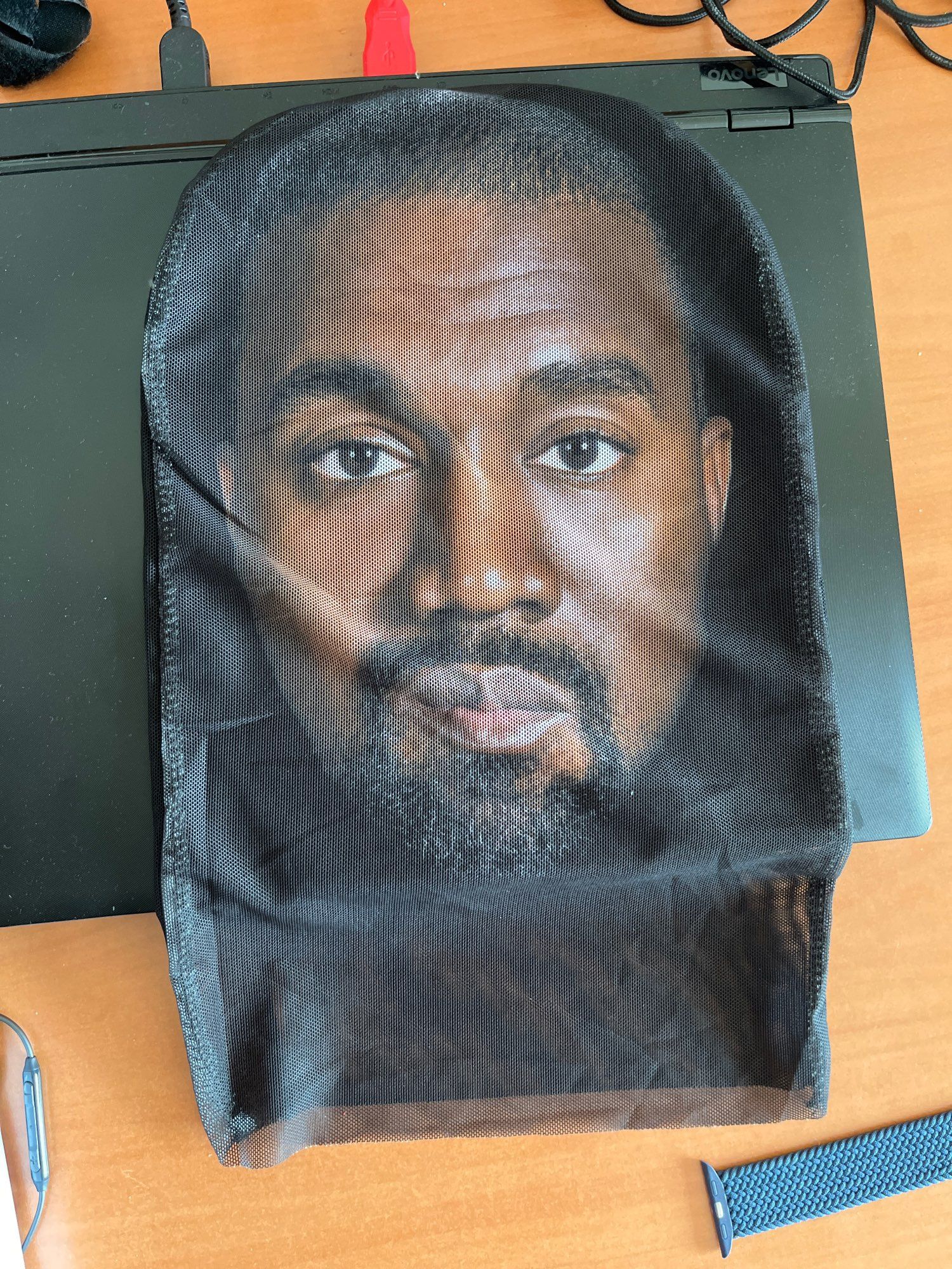 Балаклава 3d маска на голову Канье Уэст рэпер Kanye West розыгрыш