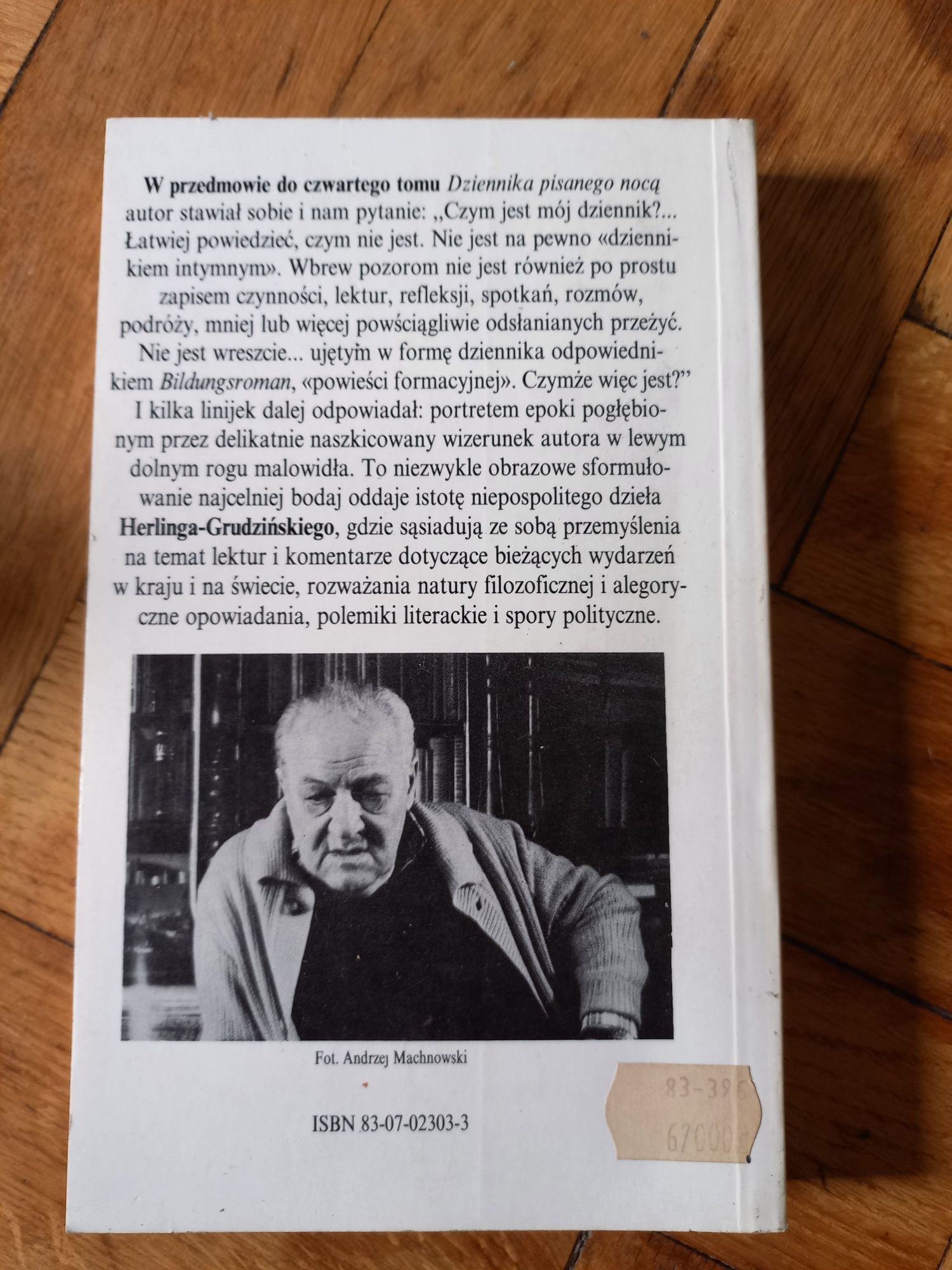 Dziennik pisany nocą 1989 -1992 Gustaw Herling-Grudziński