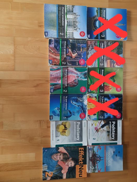 Sprzedam książki do 2 i 3 klasy skoły ponadpodstawowej