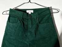 Жіночі вельветові штани H&M смарагдові EUR34