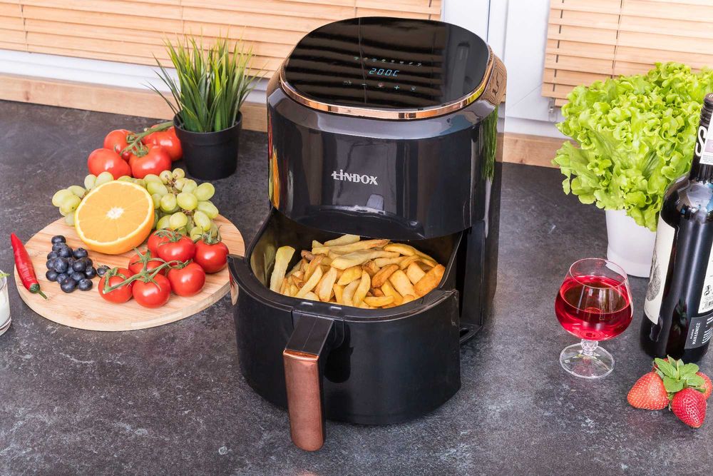 [OUTLET] Frytkownica 4,5L 1400W beztłuszczowa Linbox POLSKIE MENU