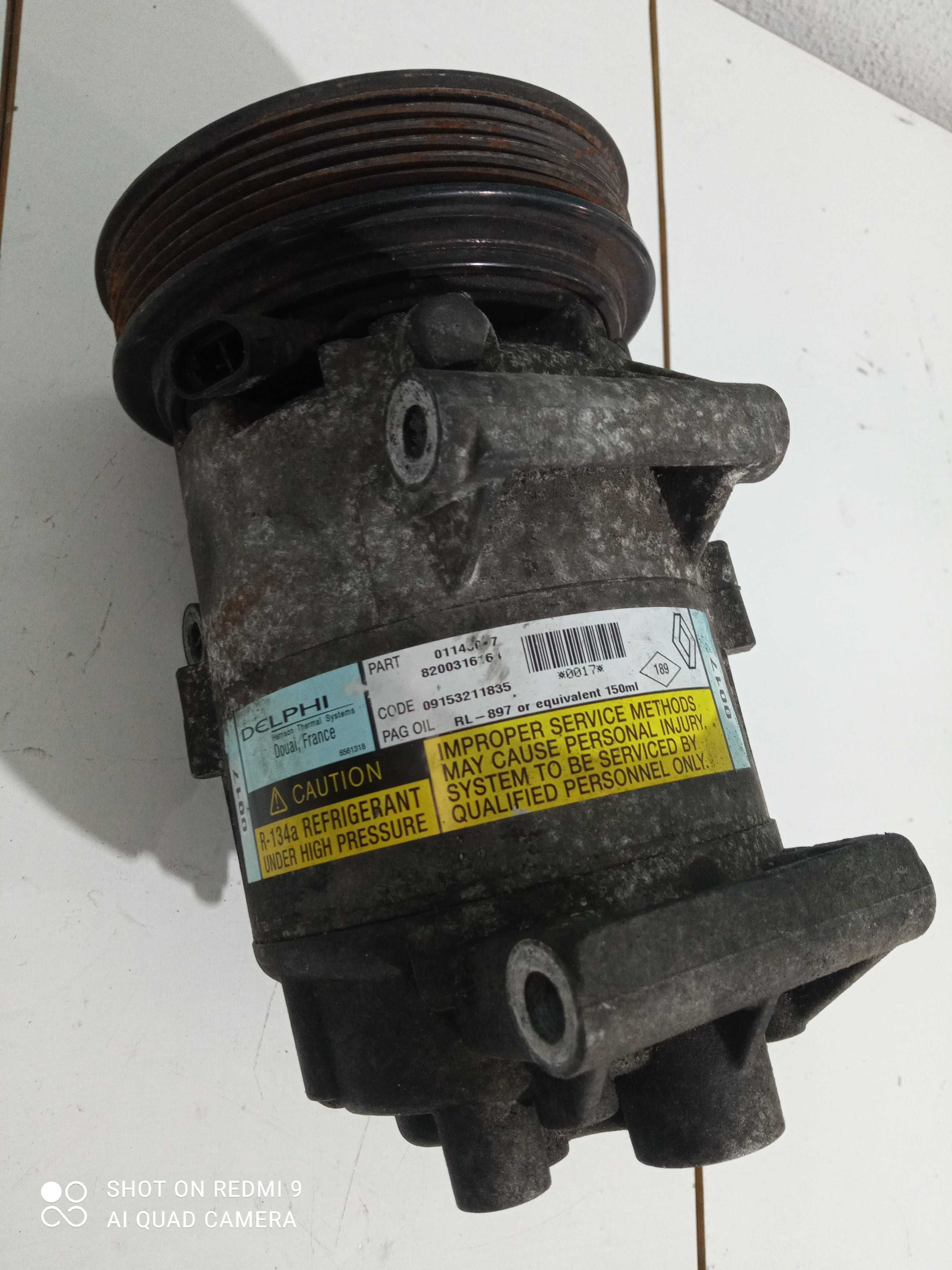 Compressor do Ar Condicionado Renaut Megane II 2003 a 2007