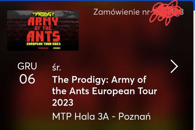 Bilet The Prodigy Poznań