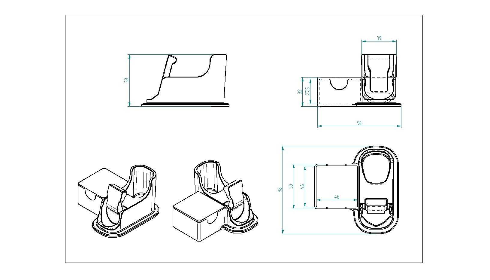Organizer do golarki Philips OneBlade Pro 360 z pojemnikiem lub bez