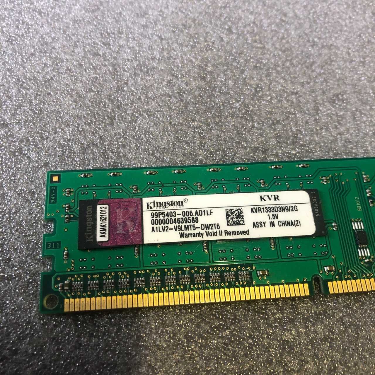 Micron 4Gb DDR3-1333 PC3 та Kingston 2GB, PC3 (DDR3-1333)