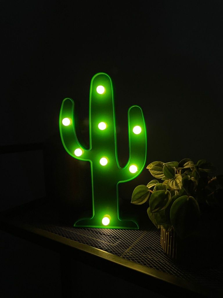 Lampka nocna - kaktus