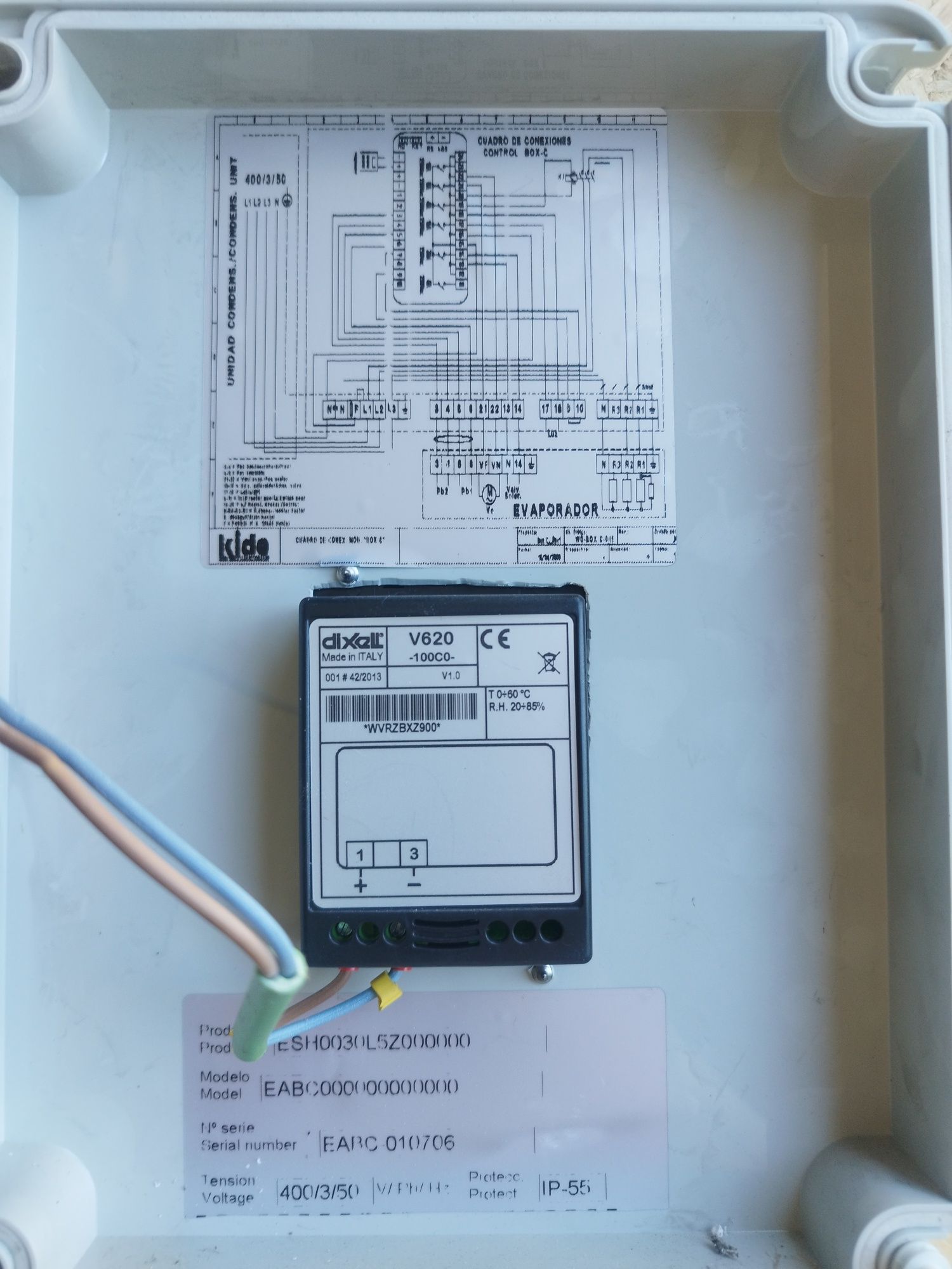 Controlador de sistema de refrigeração industrial