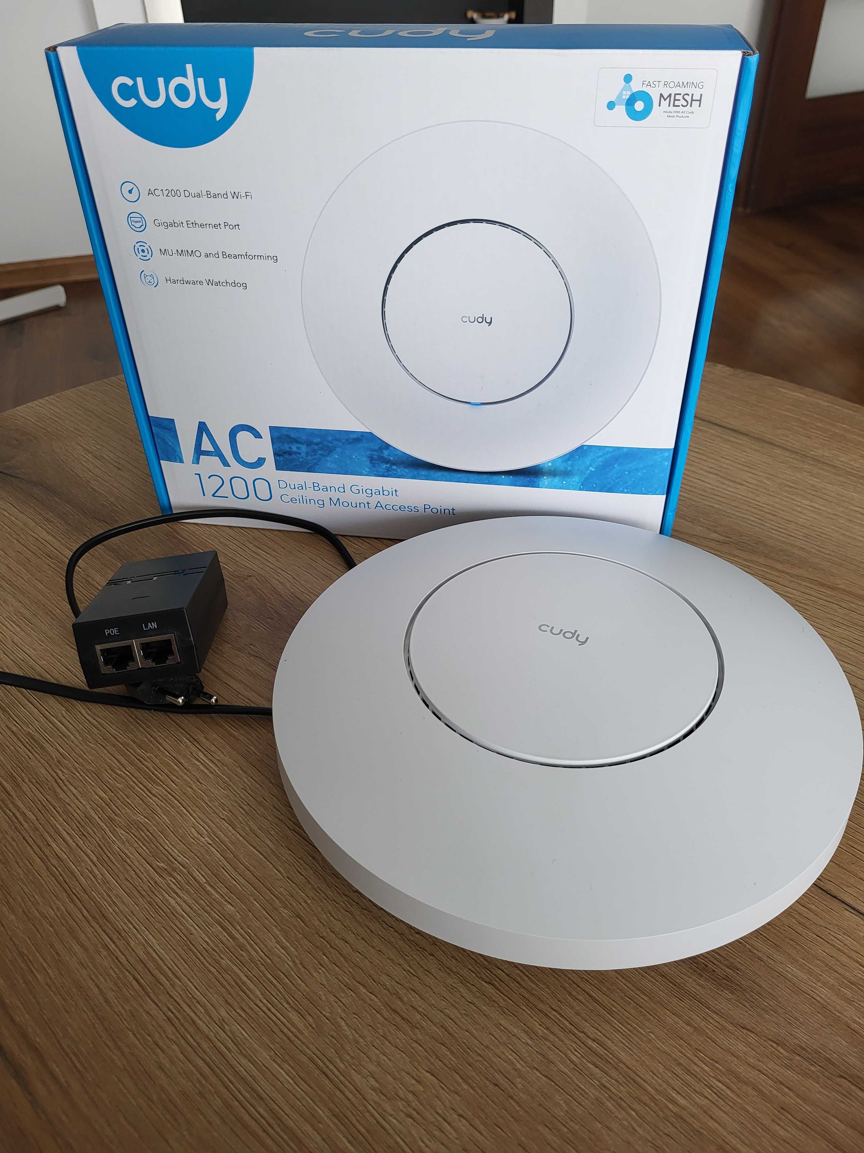 Cudy AP1300 – AP / router + injector PoE, stan idealny, obsługa Mesh