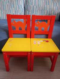 Krzesełka dla dzieci 2 sztuki Ikea