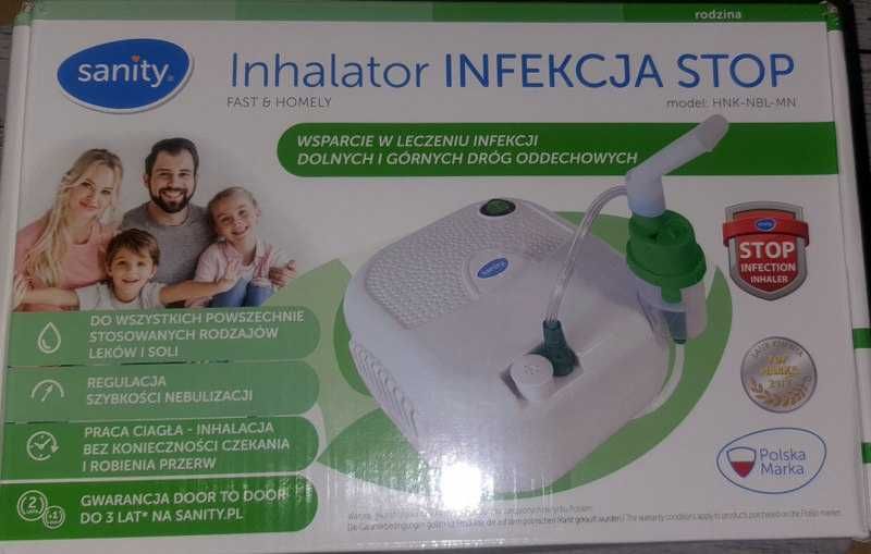INHALATOR SANITY infekcja stop HNK-NBL-MN nebulizacja katar!