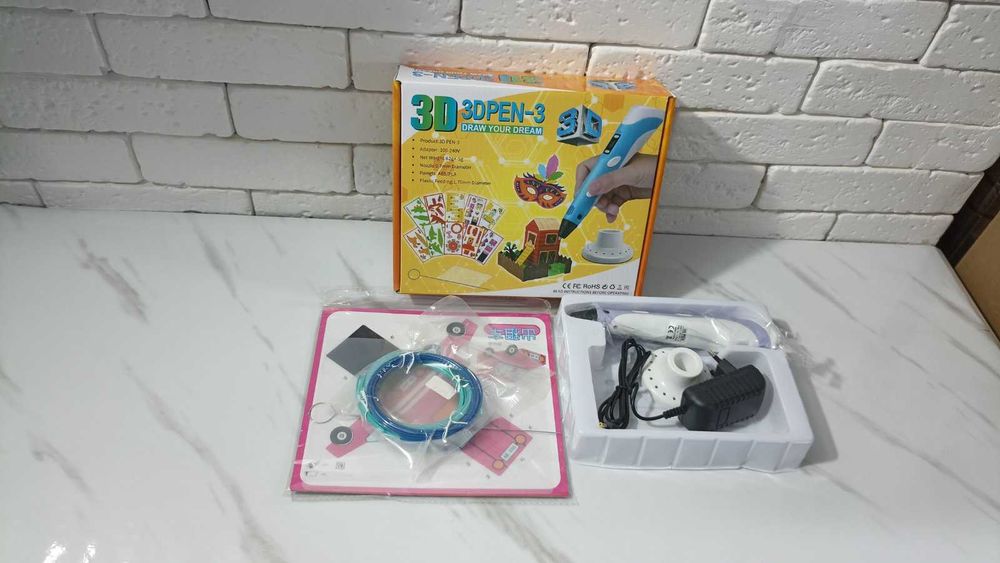 3D Pen ручка 3д Малювання пластик трафарети Ручка для рисования