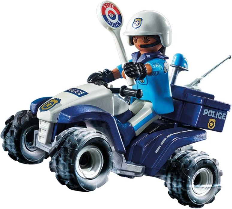 PLAYMOBIL City Action 71092 Policyjny Speed Quad napęd wsteczny od4lat