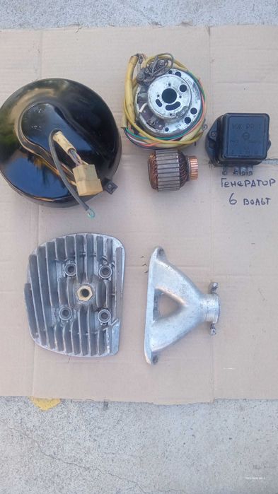 Генератор 6в фара 12в головка