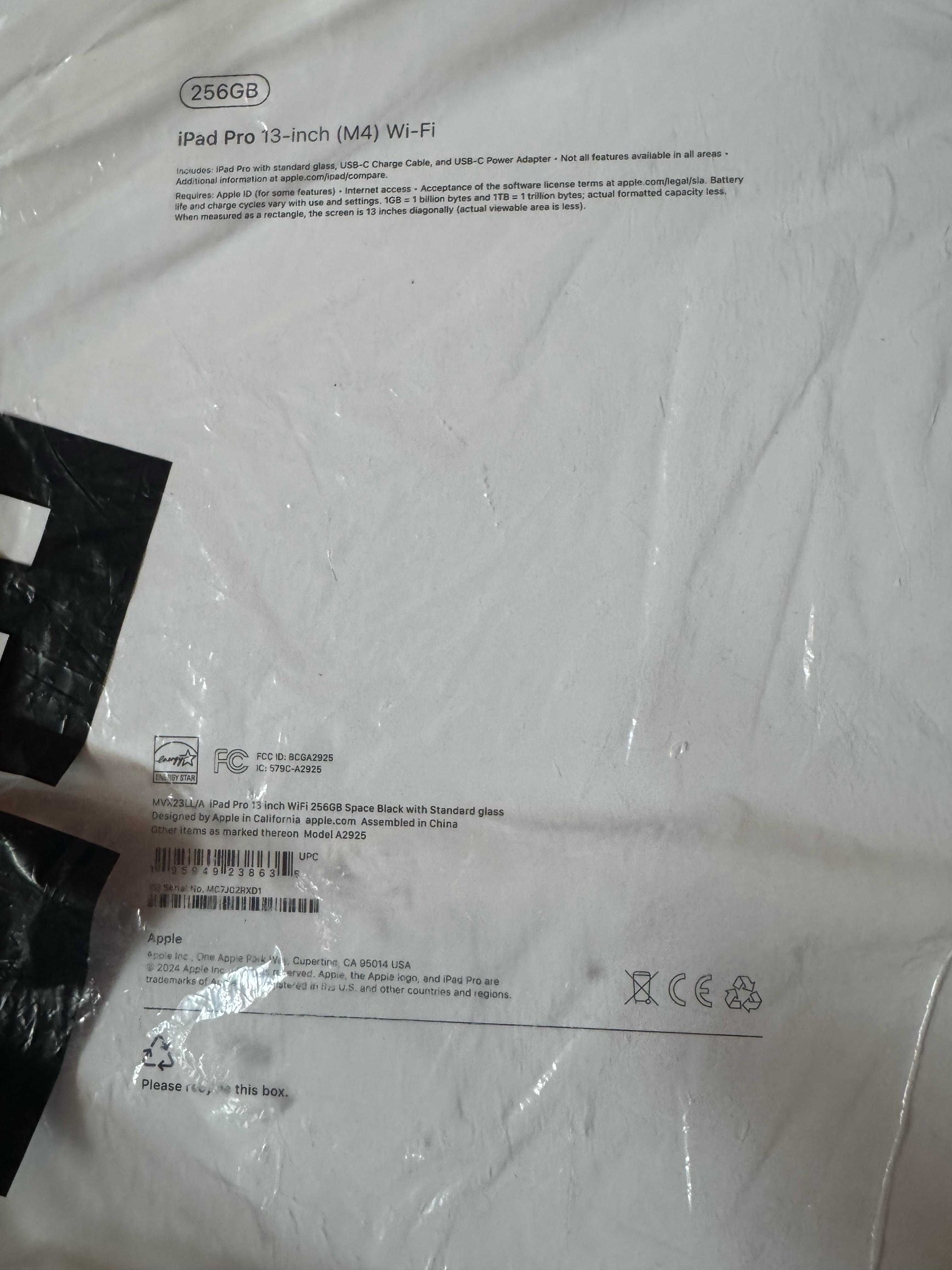 Nowy Ipad M4 256 GB 13 cali  Keyboard szkło  3mk i pencii pro
