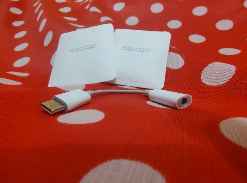 NOWY Oryginalny Xiaomi USB typ C 3.5 Jack kabel słuchawkowy adapter