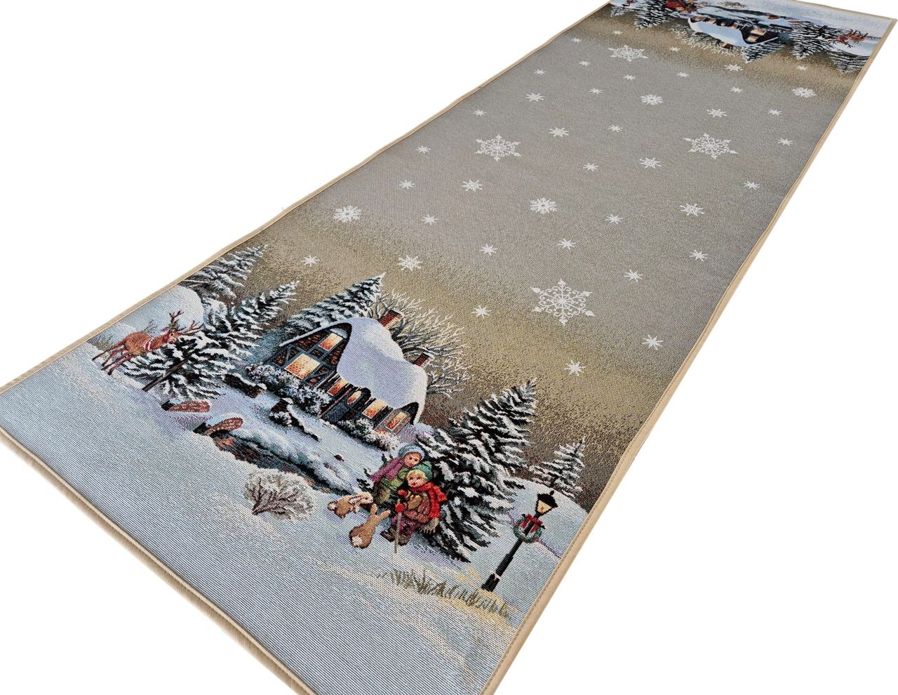 Bieżnik z zimowym krajobrazem 40x100 cm 1267