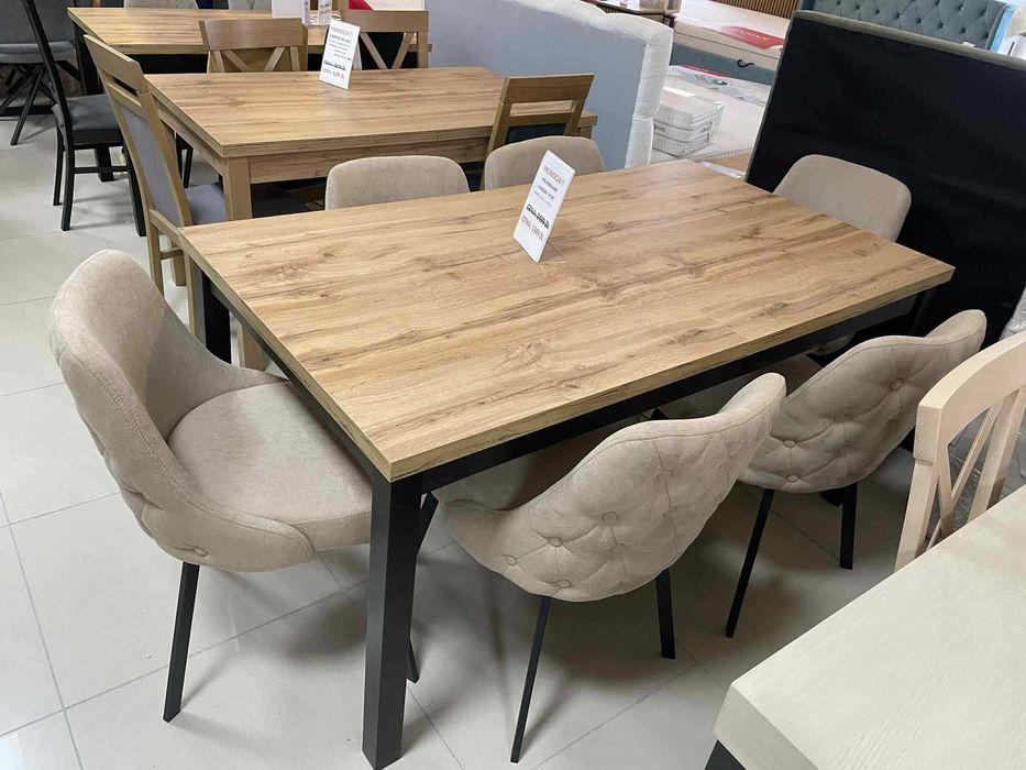 (118WN) Stół loft + 6 krzeseł, wyprzedaż 1499 zł