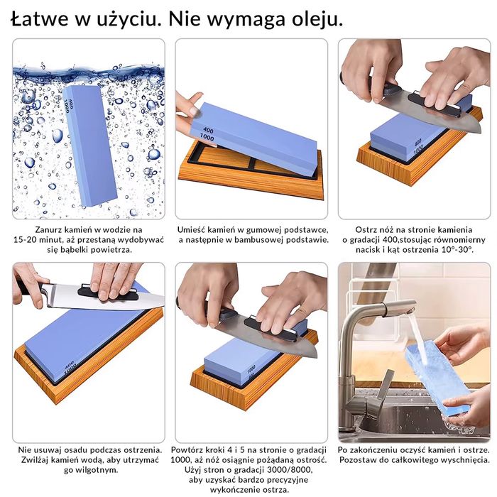 Kamień Ostrzałka Osełka Do Ostrzenia Noży