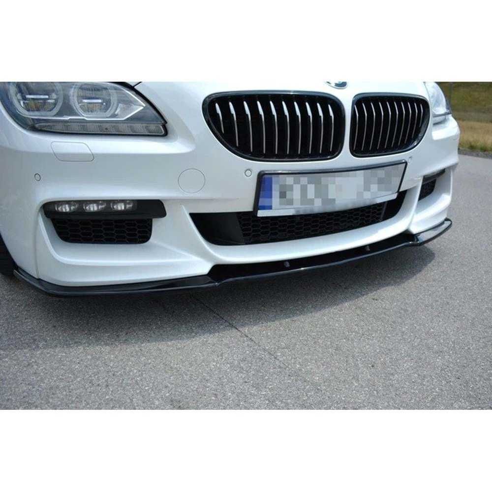 SPLITTER czarny połysk BMW 6 F06 F12 F13 zderzak M-PERFORMANCE 13-15