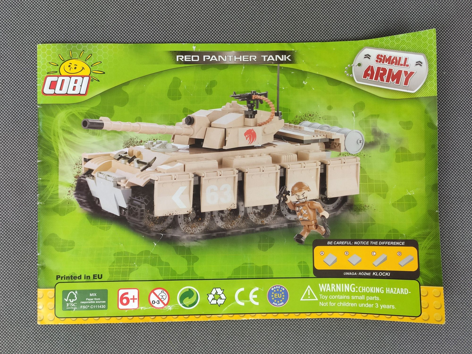 Instrukcja Cobi Red Panther Tank