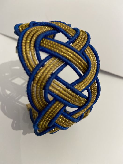Pulseira de capim dourado