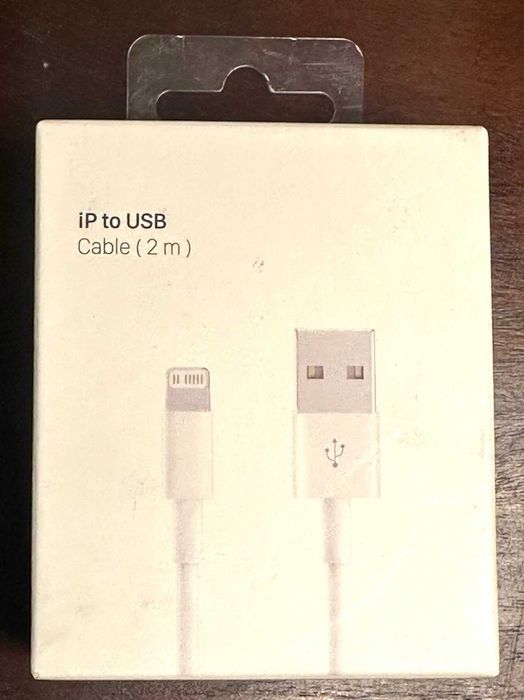 CABO USB LIGHTNING PARA IPHONE NOVO NA EMBALAGEM 2 METROS