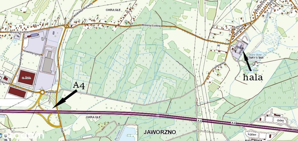 Hala przemysłowa , świetna lokalizacja przy A4 , moc 250 kWh