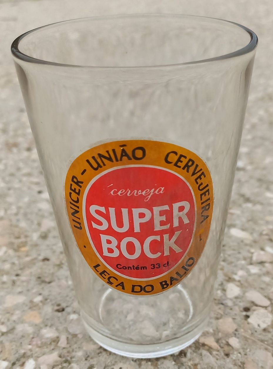 Copo de cerveja antigo da Super Bock