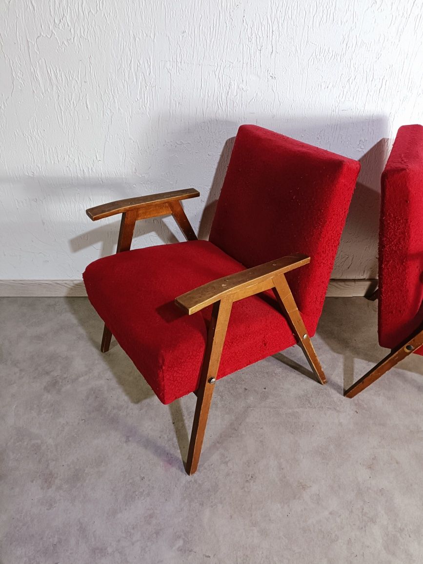 Fotele PRL Design PRL do renowacji