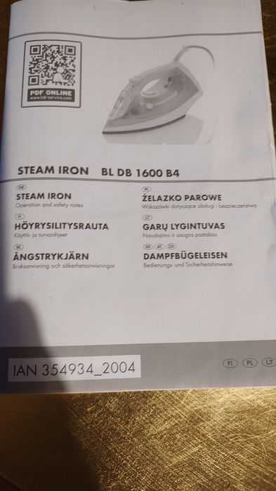 Żelazko parowe - Germany