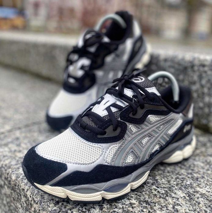 Кроссовки Женские Asics Gel-NYC Black Ivory Grey/Кросівки Жіночі Асікc