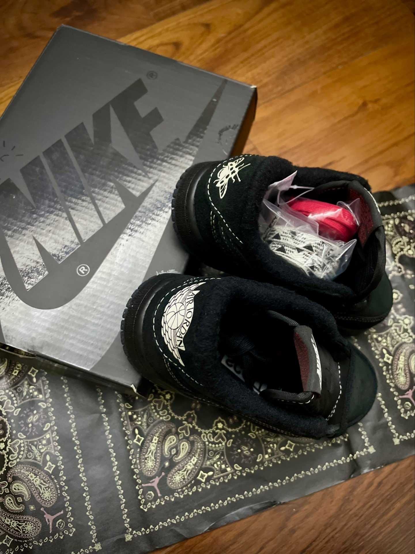 TravisScott\Jordan1*Retro*LowOGSPBlack Phantom UnisexTrampki.44